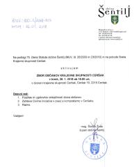 ZBOR OBČANOV KRAJEVNE SKUPNOSTI CERŠAK jan 2018